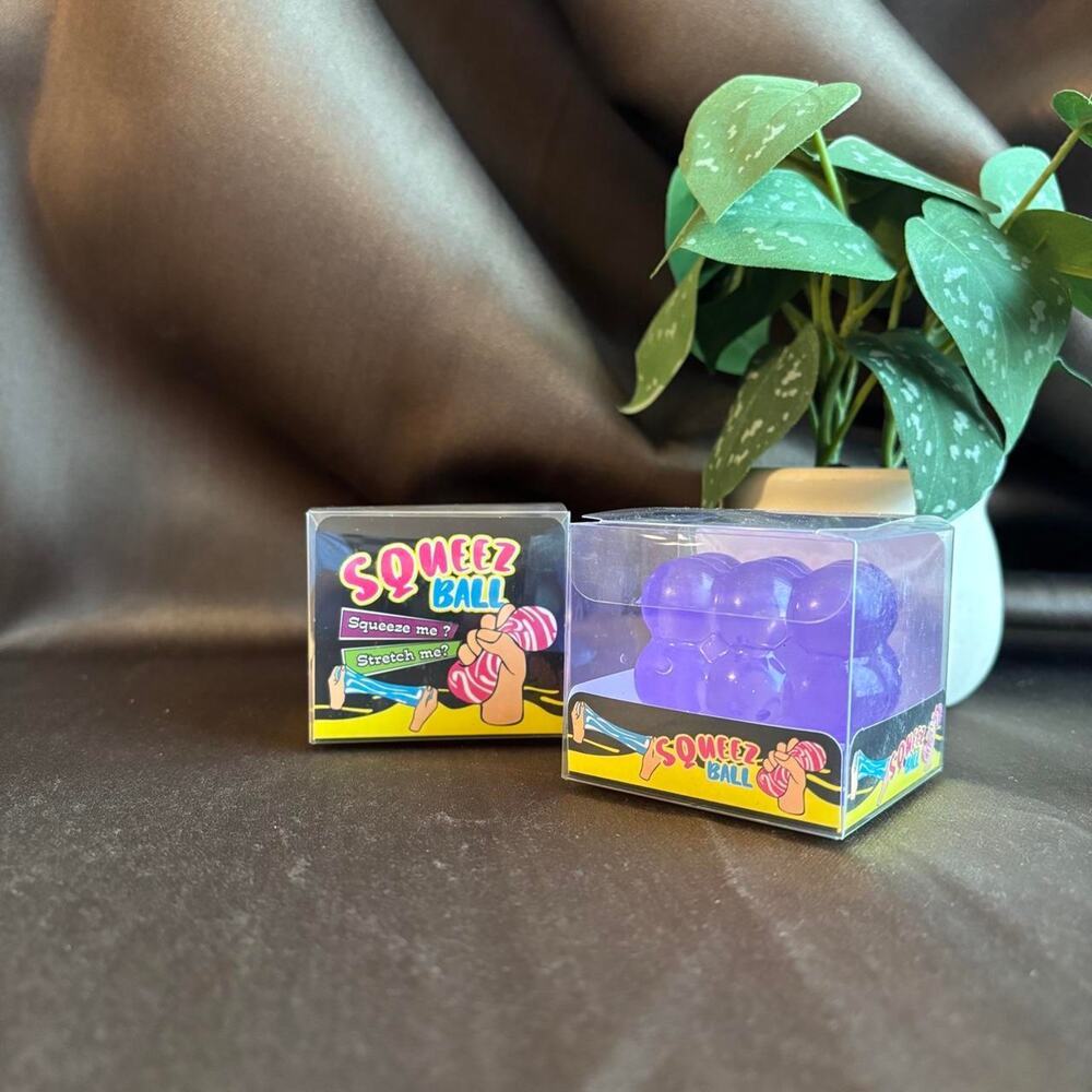 Squish squeeze ball stress relief bundle